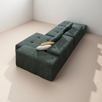 Canapé en tissu compressé moderne, doux et confortable, canapé compressé le mieux noté pour les petits appartements pour les locataires