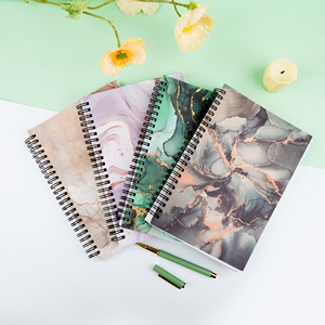 TTX A5 креативная модная мягкая двухпроводная переплетная обложка спиральные переплетные блокноты в ассортименте для школьной работы - Product Image 4