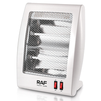 Chauffage au quartz RAF R.1426 800W avec deux tubes chauffants, contrôle à deux interrupteurs, chauffage rapide et protection contre la surchauffe pour le chauffage des pièces intérieures