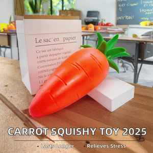 Juguete de Amasar de Zanahoria Extra Grande y Suave, Material TPR con Maravillas Sensoriales para Aliviar el Estrés, para Niños y Niñas - Product Image 5