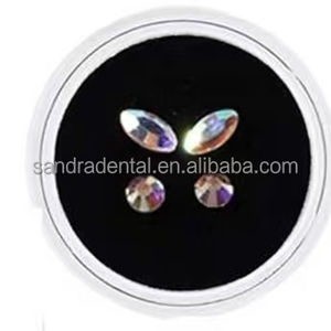 Vente en gros <span class=keywords><strong>Diamant</strong></span> Papillon swarovskit Pierre Dent Gemme Traitement Lumière - Product Image 2