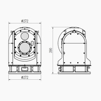 Caméra thermique infrarouge multi-capteurs, caméra de sécurité thermique longue portée pour la sécurité périmétrique intelligente en extérieur