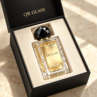 Vente en gros de flacons de parfum en verre vides, luxueux et uniques, de 30 ml, 50 ml et 100 ml, avec boîte