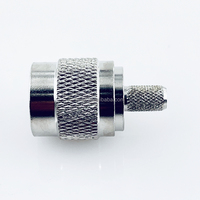 RP TNC RF Conector Coaxial Crimp Macho para RG58 RG223 LMR195 LMR200 Cable