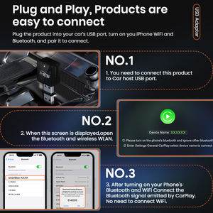 อะแดปเตอร์ไร้สาย Carplay แบบพกพา CP MINI Joyeauto MMB ปี 2025 พร้อมคุณสมบัติ Plug and Play รองรับ <span class=keywords><strong>Android</strong></span> <span class=keywords><strong>Auto</strong></span> และ AI Box - Product Image 5