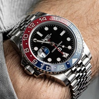 Montres PAGANI DESIGN PD1662 Version GMT pour hommes, montre mécanique automatique de luxe en saphir, 40 mm, acier inoxydable, étanche