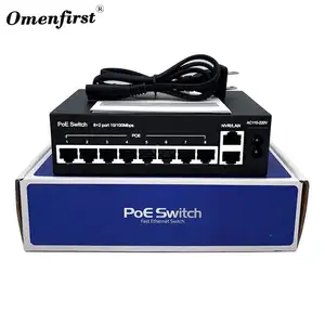 Schlussverkauf poe switch netzteil 120 w industrielles intelligentes netzwerk 8-port-schalter poe
