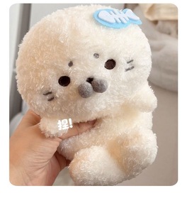 Supporto per Telefono a Forma di Foca Carina, Peluche Morbido con Occhiali, Divertente Accessorio da Scrivania per Ufficio, Casa, Regalo, Giocattolo per Bambini - Product Image 6