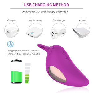Nuevo Producto, Vibrador de Pájaro Recargable por USB de 2 Colores, Estimulador de Pezones para Mujeres, Juguetes Sexuales - Product Image 6