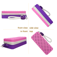 Nouvel étui personnalisable en silicone à fermeture éclair pour lunettes de natation, séchage rapide, portable, simple, pour voyage et plage