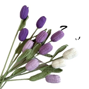 Ramo de Tulipanes de Ganchillo para el Día de San Valentín, Flores de Ganchillo Hechas a Mano, Regalo de Cumpleaños - Product Image 1