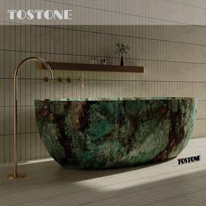 Tostone Liste des achats des personnes les mieux dotées : Mobilier de salle de bain <span class=keywords><strong>en</strong></span> marbre vert du Brésil, véritable luxe, gravé CNC, pour projets - Product Image 5