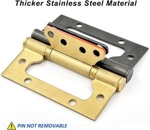 บานพับสแตนเลสสตีลรูปผีเสื้อสำหรับประตูไม้4นิ้วบานพับแบบซ่อนสำหรับบานพับประตูเหล็ก - Product Image 3