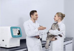 Veteriner veteriner için Dymind DF56 Vet <span class=keywords><strong>5</strong></span> bölüm otomatik hematolojik analiz <span class=keywords><strong>CBC</strong></span> makinesi - Product Image 3