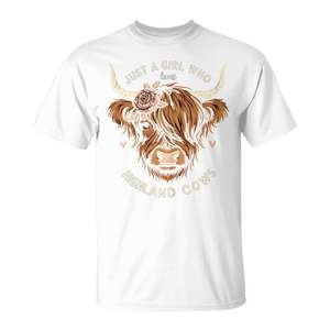 Camiseta Just A Girl Who Loves Highland Cows - Product Image 1