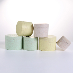 Eco Friendly Wheat Cream Jar Container Wide Mouth 20g 30g 50g 100g 200g 250g Wheat Straw Biodegradable Plastic Cosmetics Jar