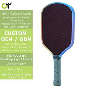 Raqueta de Pickleball ChengYan Hecha a Medida, de Kevlar y Carbono, Modelo TFP Gen 4 Propulsion Core Sword and Shield, 16 mm - Product Image 1