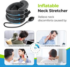 <strong>Inflatable</strong> <strong>Neck</strong> Stretcher for Cervical Traction Adjustable <strong>Neck</strong> Traction <strong>Pillow</strong> for Home <strong>Neck</strong> Extender <strong>Pillow</strong> - Product Image 5