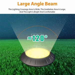 Lampe solaire LED RGB 16 LED pour pelouse et jardin, éclairage nocturne encastré, étanche, pour allée extérieure, sol, sous terre - Product Image 6