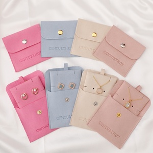 PUPPYSEW Wholesale Microfiber Jewelry Pouch Necklace Bracelet Jewelry Bag and Insert Pad With logo Custom - Product Image 1