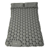 Matelas de camping gonflable léger de qualité supérieure, style fromage, en mousse 3D, taille simple, avec pompe à pied intégrée