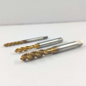 Rubinetto a vite con filettatura metrica a spirale rivestita in titanio per macchina M3-M8 rubinetto rubinetto strumento di filettatura HSS - Product Image 6