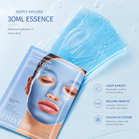 Masque hydratant et raffermissant pour le visage, marque privée, au peptide de cuivre bleu, double gel anti-collagène, pour tous types de peau