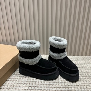 Nouvelles Bottes d'Hiver Classiques pour Femmes 2026, Personnalisées, de Marque de Créateur, Chaudes, avec Doublure en Véritable Peau de Mouton - Product Image 4