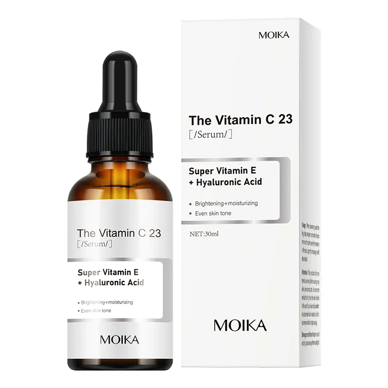 MOIKA nuova 23% vitamina C acido ialuronico siero per il viso pelle pelle pelle pelle pelle essenza Anti invecchiamento dissolvenza macchie scure rughe idratante
