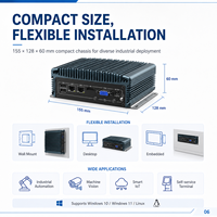 Mini PC Silencioso de Bajo Consumo con Doble LAN, COM, USB, HD, VGA, Almacenamiento Personalizable para Equipos Empresariales, OEM, ODM, Sin Ventilador