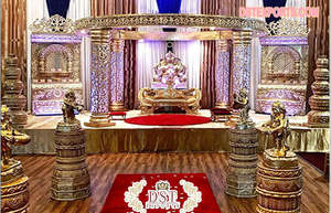 Mandap de Boda de Fibra de Vidrio Atractivo y Portátil, Decoración de Estilo Tradicional, Color Personalizado para Bodas en Nueva Zelanda y Reino Unido - Product Image 3