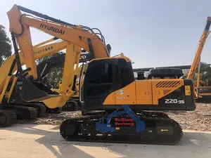 Escavadeira Hyundai R220 usada em 22 toneladas da Coreia do Sul Máquina Pesada Escavadeira Hyundai