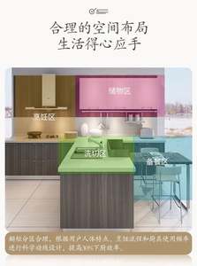 SANTOPOVA Cuisine moderne de luxe, armoires de cuisine fournies par l'usine, ensemble modulaire en PVC blanc, assemblage à domicile, design en bois HDF - Product Image 4