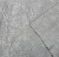 Tissu froissé imitation acétate en polyester de haute qualité, lisse, résistant à l'eau et aux plis, pour blouses et robes d'extérieur
