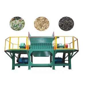 Asia pallet shredder scraps tire shredder tyre recycling machine wood shredder