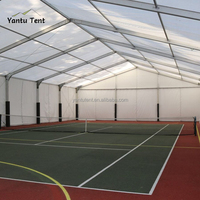 Courts de tennis et de padel extérieurs professionnels à double couche Grande salle de tente modulaire en PVC pour événements sportifs