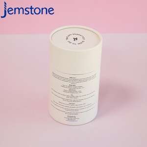 Boîte d'emballage cylindrique en carton avec couvercle en aluminium recyclable, design personnalisé, pour poudre de protéines, tube en papier - Product Image 6