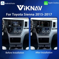 Boîtier décodeur portable Viknav Linux System Sienna 2015-2017, USB sans fil, Apple CarPlay, Android Auto, écran tactile 8 pouces 1280x480