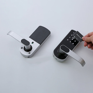 Cerradura Inteligente Wenxun A26 Plateada con Huella Dactilar, Contraseña y Tarjeta, Repuesto para Cerradura de Puerta de Apartamento - Product Image 1