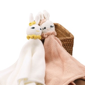 Couverture de sécurité en coton tricoté avec amour pour bébé Lapin Pentagramme Couverture de sécurité douce et mignonne pour garçons et filles - Product Image 5