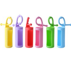 Đầy màu sắc 10ml chai thủy tinh lăn với sương giá kết thúc Silicone trường hợp tay áo cho thuận tiện Tinh dầu đi du lịch chủ - Product Image 6