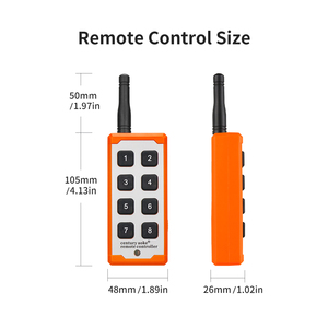 Tùy chỉnh điều khiển công nghiệp 433Mhz Thiết bị nâng cửa động cơ thiết lập không dây <span class=keywords><strong>RF</strong></span> điều khiển từ xa ekectric chuyển đổi - Product Image 5