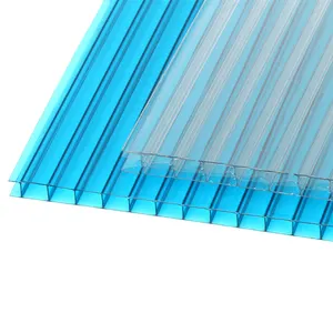 透明聚碳酸酯板用于温室中空塑料墙板屋顶板空心板层板低价