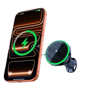 Ventilateur de refroidissement semi-conducteur pour téléphone, nouveau design d'usine, refroidisseur d'air pour téléphone, support de ventilation de voiture 25W, <span class=keywords><strong>chargeur</strong></span> sans fil magnétique pour téléphone - Product Image 1