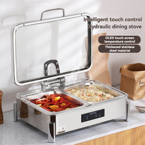 Olla Eléctrica <span class=keywords><strong>para</strong></span> Calentar Alimentos OULU de Alta Calidad, 9L, Acero Inoxidable, Calentador de Alimentos de Lujo, Control Inteligente, Apagado Automático, Pantalla Digital - Product Image 4