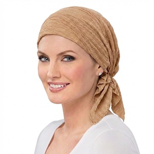 <span class=keywords><strong>Foulard</strong></span> plissé doux pré-noué pour femmes, bonnets <span class=keywords><strong>chimio</strong></span>, turbans, chapeaux pour le cancer, bonnets de nuit, couvre-cheveux, écharpes - Product Image 1