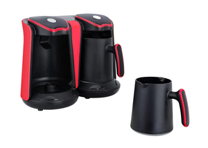 Machine à café turque thermique de haute qualité 0,6 L 1200 W Double tasse électrique avec boîtier en plastique pour camping-car, hôtel et usage domestique - Product Image 4