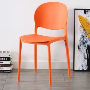 Modern Simple Full PP Plastic Dining <b>Chairs</b> Stackable <b>and</b> Colorful for Home Hotel <b>Cafe</b> Restaurant <b>Table</b> Use - Product Image 2