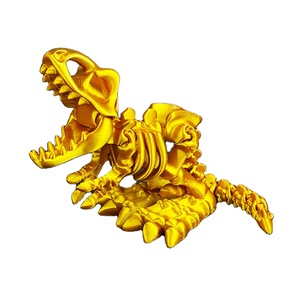 Custom <b>PLA</b> T-Rex Dinosaur Skeleton Dragon Transformation Figurine Gift for Home Articulated 3D Printed Model - Product Image 2