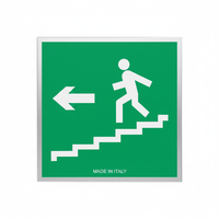 Escalier de secours gauche en aluminium 160x160mm Fabriqué en Italie